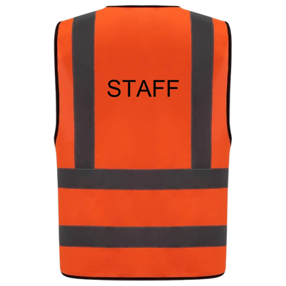 Pre-Designed Safety Vest - Classic Orange