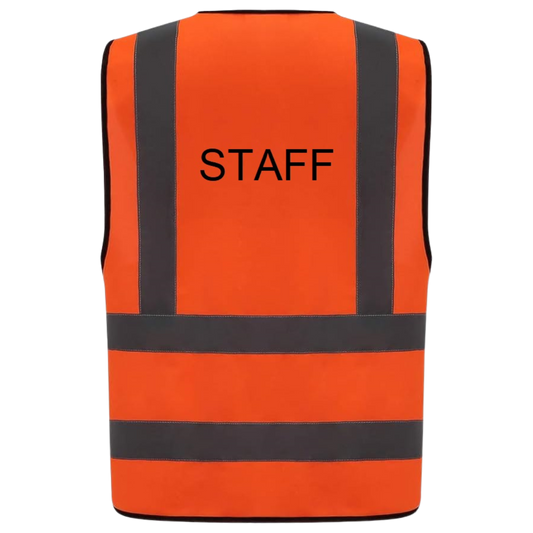 Pre-Designed Safety Vest - Classic Orange