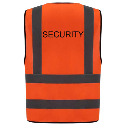 Pre-Designed Safety Vest - Classic Orange