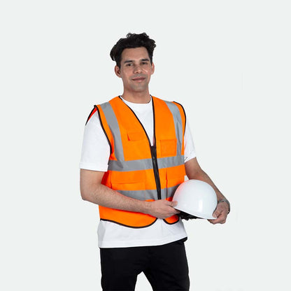 SecureZip Safety Vests - Orange