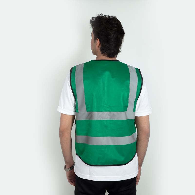 SecureZip Safety Vests - Green