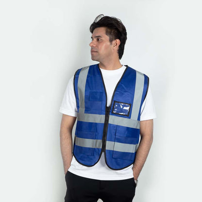 SecureZip Safety Vests - Blue