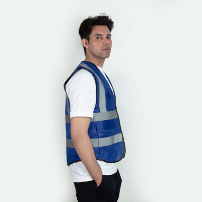 SecureZip Safety Vests - Blue