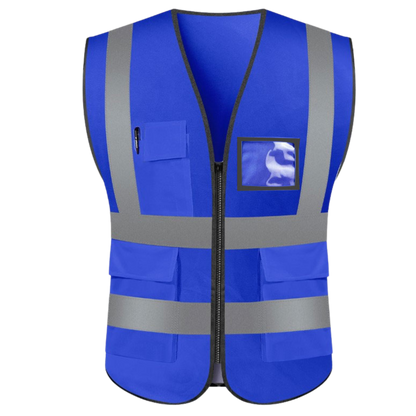 SecureZip Safety Vests - Blue