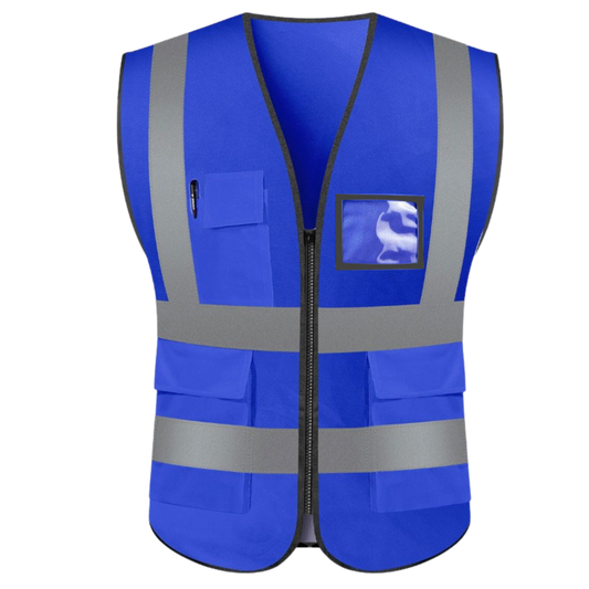 SecureZip Safety Vests - Blue