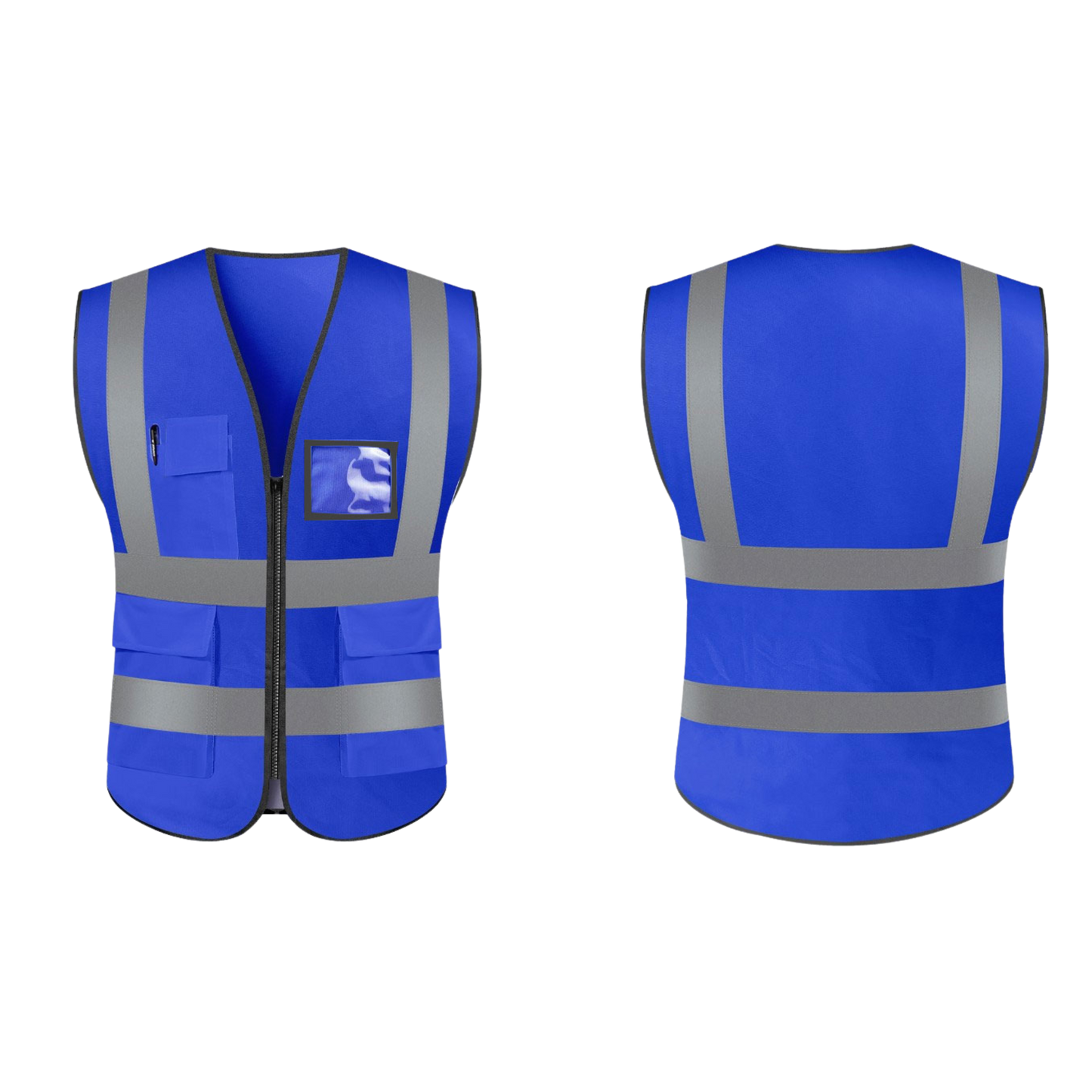 SecureZip Safety Vests - Blue