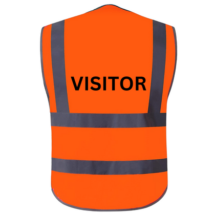 Pre-Designed Safety Vest - SecureZip Orange