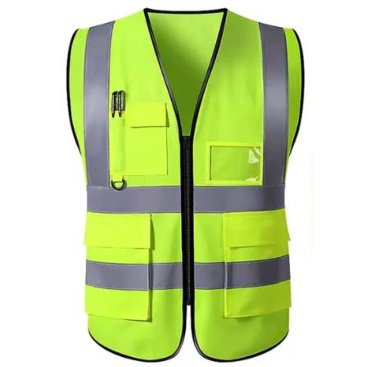 Pre-Designed Safety Vest - SecureZip Yellow