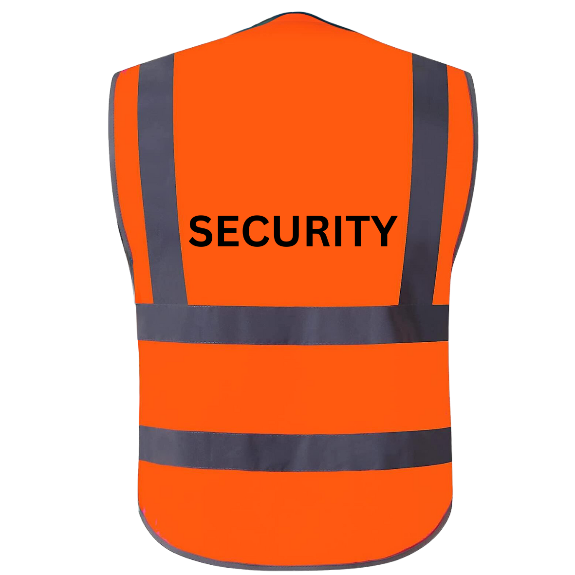 Pre-Designed Safety Vest - SecureZip Orange